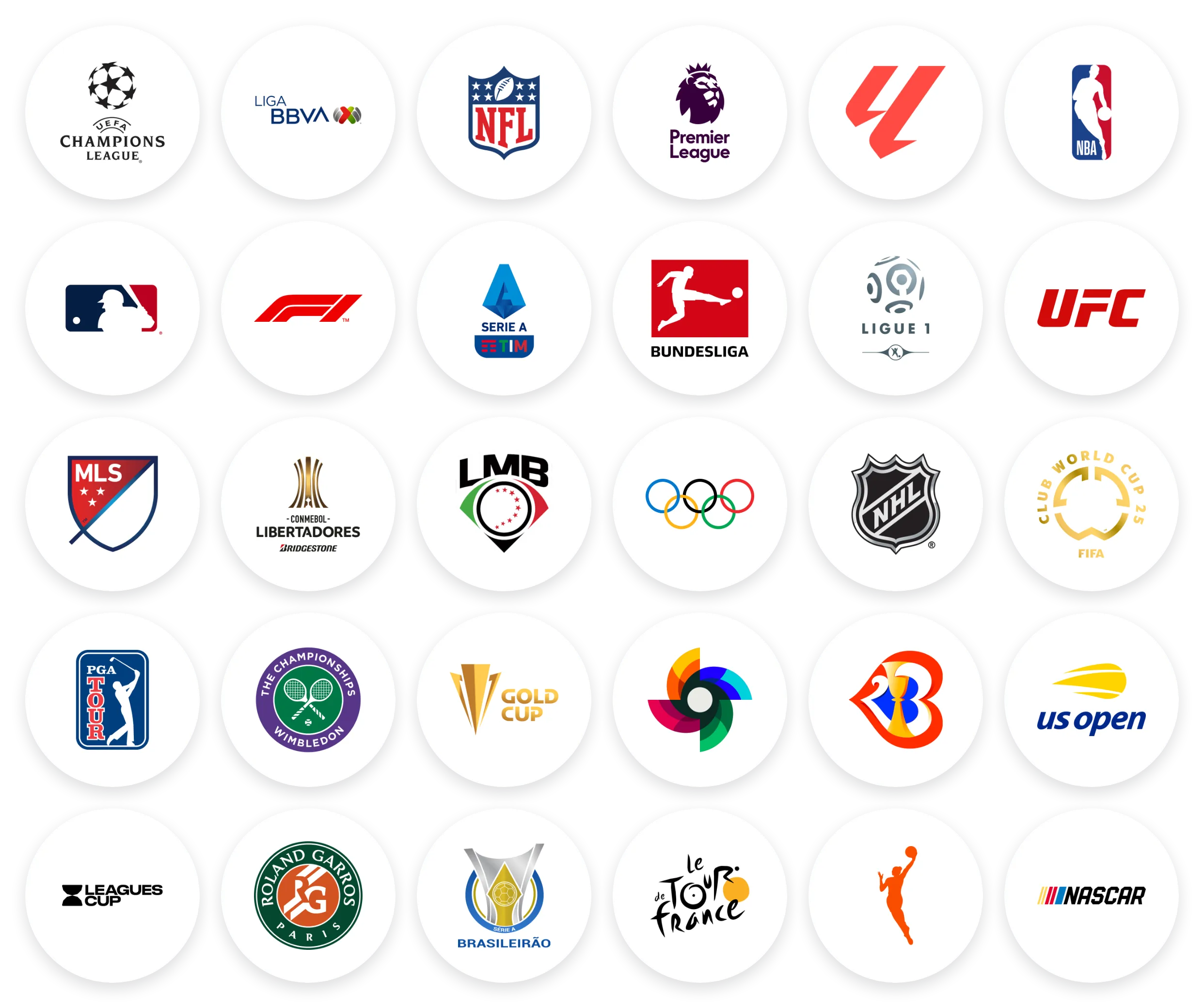 Ligas disponibles: Liga MX, NFL, NBA, Fórmula 1, LaLiga, Premier League y más