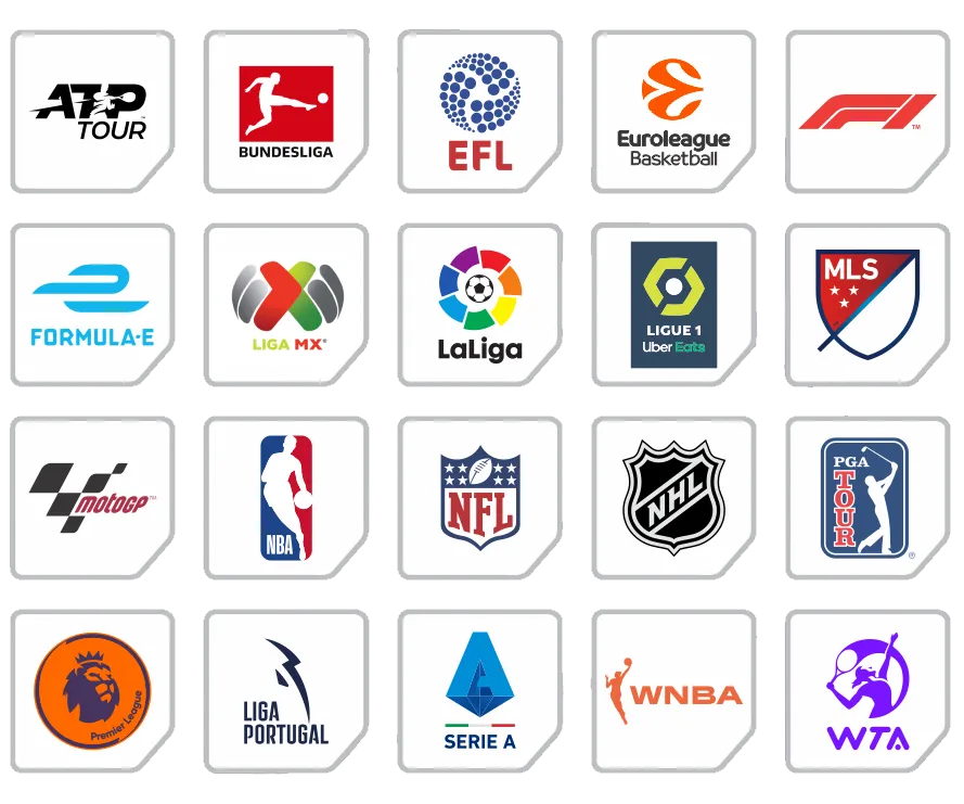 Ligas disponibles: Liga MX, NFL, NBA, Fórmula 1, LaLiga, Premier League y más