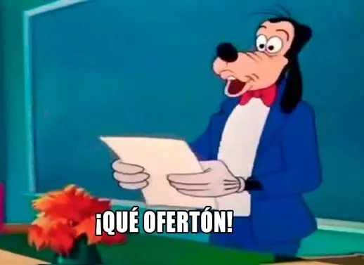 ¡Qué ofertón!